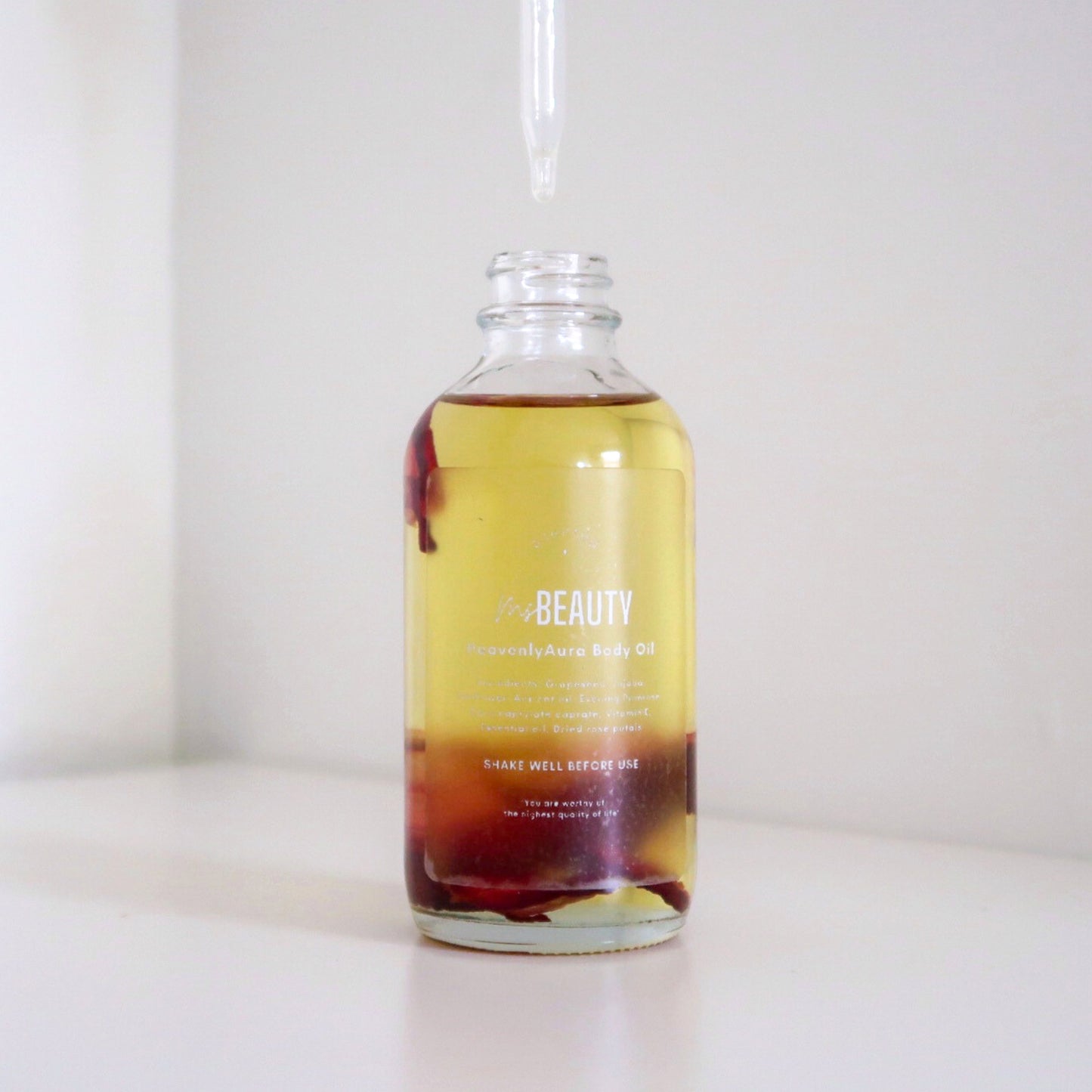 Rose & Lavender Scented Body Oil - 4oz